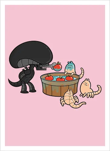 Xenomorph Party Games: Apple Catching