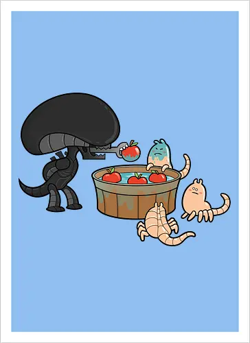 Xenomorph Party Games: Apple Catching