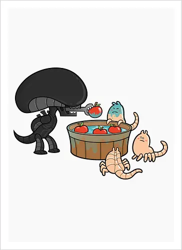 Xenomorph Party Games: Apple Catching