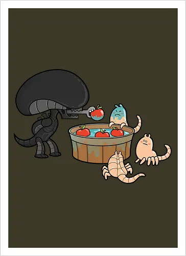 Xenomorph Party Games: Apple Catching