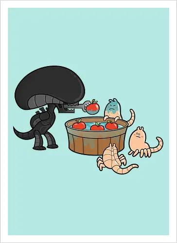 Xenomorph Party Games: Apple Catching