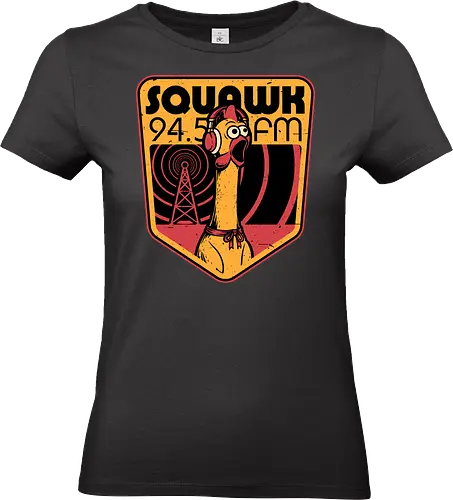 Chicken Radio TV Show - Rubber Duck, Duck, Tv Show, Rpg, Radio, Music, 80s, Badge, Retro, Retro Vintage, Vintage, Halloween, Classic Movie, Classic, Rock And Roll, Rock N Roll, Mascot, Meme, memes - Standard T-Shirt (Frauen)