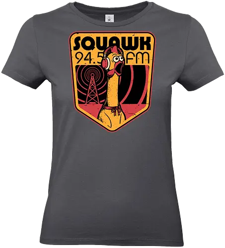 Chicken Radio TV Show - Rubber Duck, Duck, Tv Show, Rpg, Radio, Music, 80s, Badge, Retro, Retro Vintage, Vintage, Halloween, Classic Movie, Classic, Rock And Roll, Rock N Roll, Mascot, Meme, memes - Standard T-Shirt (Frauen)