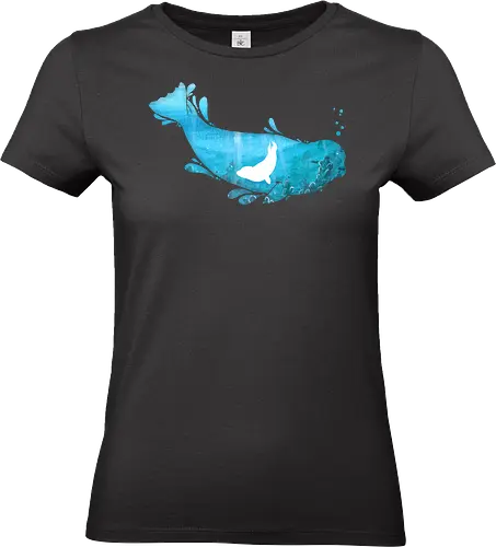 Seehund Silhouette - Standard T-Shirt (Frauen)