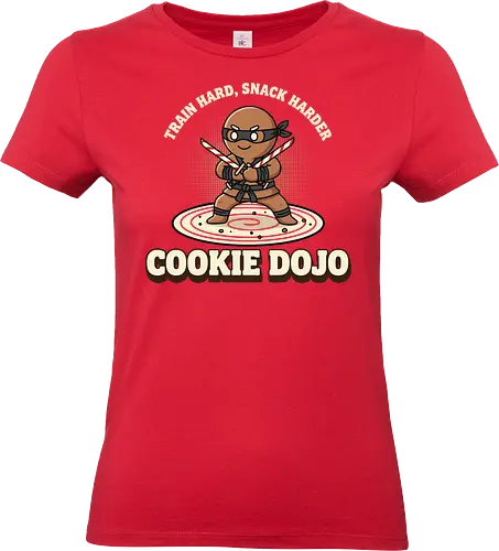 Train Hard, Snack Harder - Cookie Dojo - cookie dojo, train hard snack harder, gingerbread ninja, martial arts shirt, funny christmas cookie, candy cane katana, ninja dojo, christmas humor, food pun shirt, fighter gingerbread, cookie lover gift, fitness humor apparel, warrior cookie, unique holiday tee, baking gift, training shirt, sweet fighter, xmas dojo, gingerbread man top - Standard T-Shirt (Frauen)