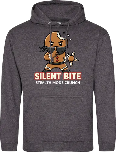 Silent Bite - Stealth Mode: Crunch" Funny Gingerbread Ninja T-Shirt