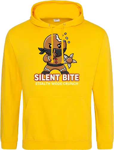 Silent Bite - Stealth Mode: Crunch" Funny Gingerbread Ninja T-Shirt