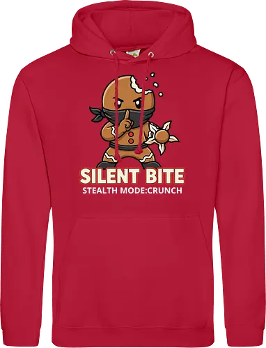 Silent Bite - Stealth Mode: Crunch" Funny Gingerbread Ninja T-Shirt