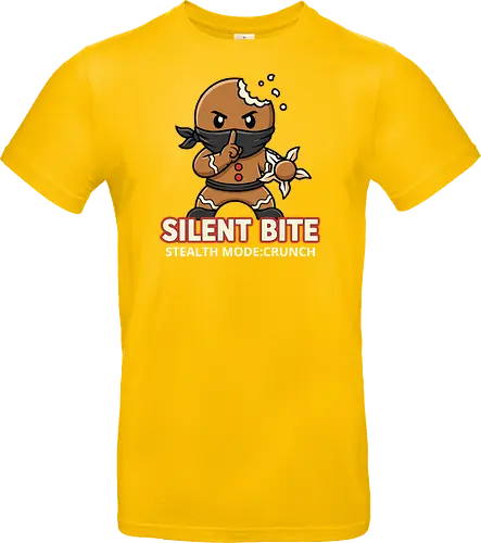Silent Bite - Stealth Mode: Crunch" Funny Gingerbread Ninja T-Shirt