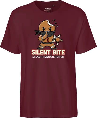 Silent Bite - Stealth Mode: Crunch" Funny Gingerbread Ninja T-Shirt