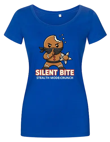 Silent Bite - Stealth Mode: Crunch" Funny Gingerbread Ninja T-Shirt