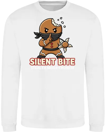 Silent Bite - Stealth Mode: Crunch" Funny Gingerbread Ninja T-Shirt