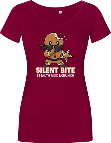 Silent Bite - Stealth Mode: Crunch" Funny Gingerbread Ninja T-Shirt
