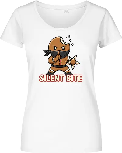 Silent Bite - Stealth Mode: Crunch" Funny Gingerbread Ninja T-Shirt