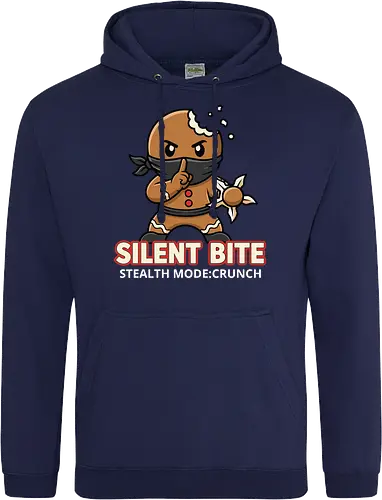 Silent Bite - Stealth Mode: Crunch" Funny Gingerbread Ninja T-Shirt