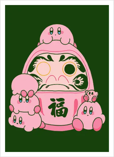 Pink Daruma Doll of Fortune