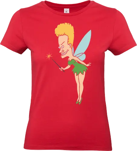 Beavis, The Cornholio Fairy - Beavis, Tinker Bell, Beavis and Butt-Head, MTV, 90s cartoon, adult humor, cartoon parody, funny fairy, Mike Judge, retro cartoon, edgy graphic, pop culture mashup, cult classic, Cornholio, animation - Standard T-Shirt (Frauen)