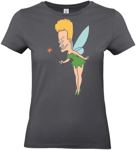 Beavis, The Cornholio Fairy - Beavis, Tinker Bell, Beavis and Butt-Head, MTV, 90s cartoon, adult humor, cartoon parody, funny fairy, Mike Judge, retro cartoon, edgy graphic, pop culture mashup, cult classic, Cornholio, animation - Standard T-Shirt (Frauen)