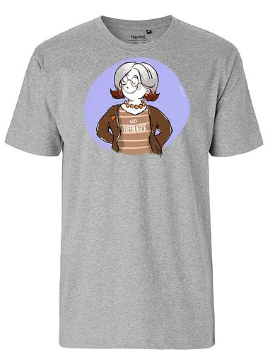 Queenager - Ringelpullisprüche, Ringeldinger, streifenweise, Spruch, Weisheit, Motivation, Ringelpulli, SprücheShirt, Cartoon Illustration, Statement, Handgezeichnet, Humor, Selbstironie, Streifenpulli, Spruchshirt, deutsch - Fairtrade T-Shirt