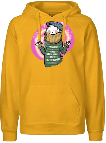 Mein Leben? - Ringelpullisprüche, Ringeldinger, streifenweise, Spruch, Weisheit, Motivation, Ringelpulli, SprücheShirt, Cartoon Illustration, Statement, Handgezeichnet, Humor, Selbstironie, Streifenpulli, Spruchshirt, deutsch - Fairtrade Hoodie