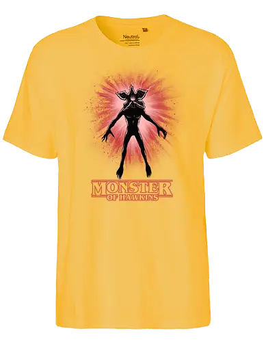 Flower Face Monster - Demogorgon, Strange, Monster, Hawkins - Fairtrade T-Shirt