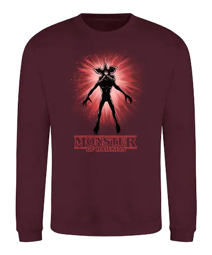 Flower Face Monster - Demogorgon, Strange, Monster, Hawkins - Sweatshirt
