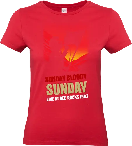 Sunday Bloody Sunday Music Art - music, album cover, funny, funny quote, funnytee, happy new year, music album, music artist, new years eve party, pop music, rock, rock bands, rock music, song lyrics, u2 - Standard T-Shirt (Frauen)