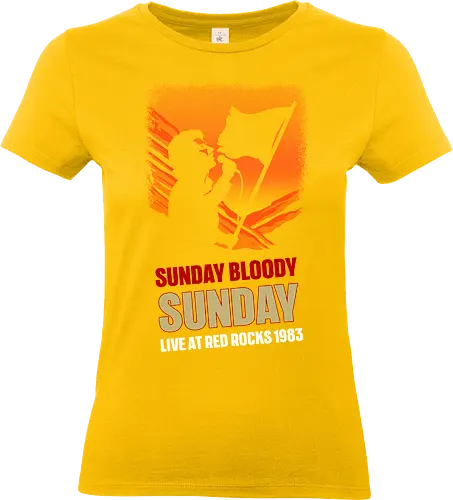 Sunday Bloody Sunday Music Art - music, album cover, funny, funny quote, funnytee, happy new year, music album, music artist, new years eve party, pop music, rock, rock bands, rock music, song lyrics, u2 - Standard T-Shirt (Frauen)
