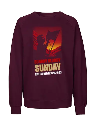 Sunday Bloody Sunday Music Art - music, album cover, funny, funny quote, funnytee, happy new year, music album, music artist, new years eve party, pop music, rock, rock bands, rock music, song lyrics, u2 - Fairtrade Sweatshirt