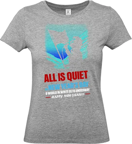 Happy New Year Musical Parody - music, album cover, funny, funny quote, funnytee, happy new year, music album, music artist, new years eve party, pop music, rock, rock bands, rock music, song lyrics, u2 - Standard T-Shirt (Frauen)