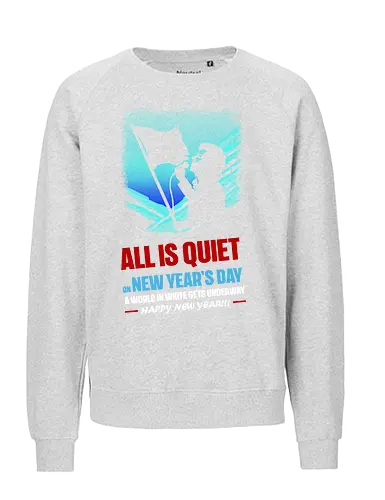 Happy New Year Musical Parody - music, album cover, funny, funny quote, funnytee, happy new year, music album, music artist, new years eve party, pop music, rock, rock bands, rock music, song lyrics, u2 - Fairtrade Sweatshirt