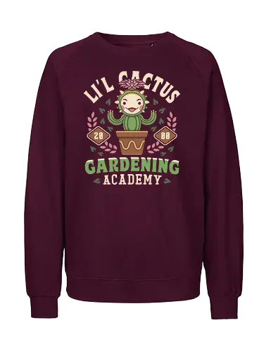 Lil Cactus Gardening Academy - visions of mana, children of mana, secret of mana, trials of mana, sword of mana, seiken densetsu, jrpg, video game, gaming, gamer, Final, adventure, lil cactus - Fairtrade Sweatshirt