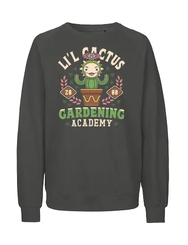Lil Cactus Gardening Academy - visions of mana, children of mana, secret of mana, trials of mana, sword of mana, seiken densetsu, jrpg, video game, gaming, gamer, Final, adventure, lil cactus - Fairtrade Sweatshirt
