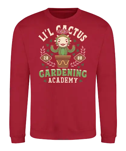 Lil Cactus Gardening Academy - visions of mana, children of mana, secret of mana, trials of mana, sword of mana, seiken densetsu, jrpg, video game, gaming, gamer, Final, adventure, lil cactus - Sweatshirt