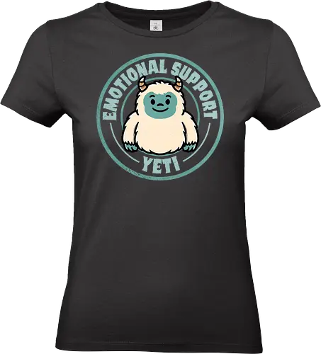 Emotional Support Yeti - yeti, yeti design, yeti art, bigfoot, snow monster, mythical creature, yeti apparel, yeti lover, yeti gift, yeti aesthetic - Standard T-Shirt (Frauen)