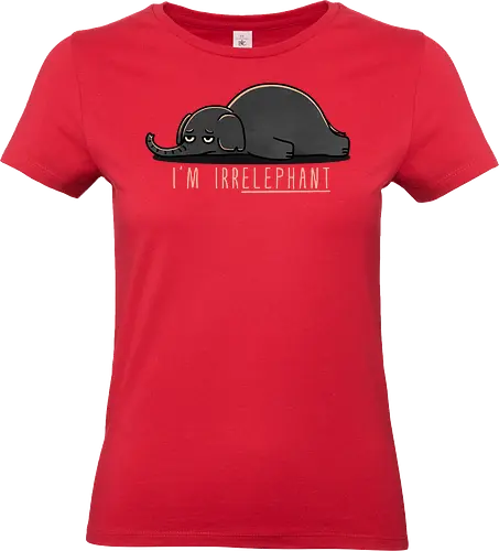 Unhappy Elephant - elephant art, elephant gifts, elephant lover, elephant design, cute elephant, elephant illustration, funny elephant, wildlife art, elephant print, nature lover, smentalhealth, depressionart, sadart, emo, mood, anxiety, darkhumor, selfcare, feelings, arttherapy - Standard T-Shirt (Frauen)