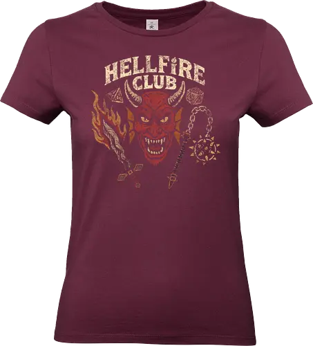 HellClub - hellfire, club, Strange, hawkins lab, hawkins high school, upside down, eleven, dustin, mike wheeler, season 4, 80s nostalgia, horror merch - Standard T-Shirt (Frauen)