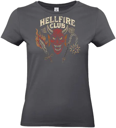 HellClub - hellfire, club, Strange, hawkins lab, hawkins high school, upside down, eleven, dustin, mike wheeler, season 4, 80s nostalgia, horror merch - Standard T-Shirt (Frauen)