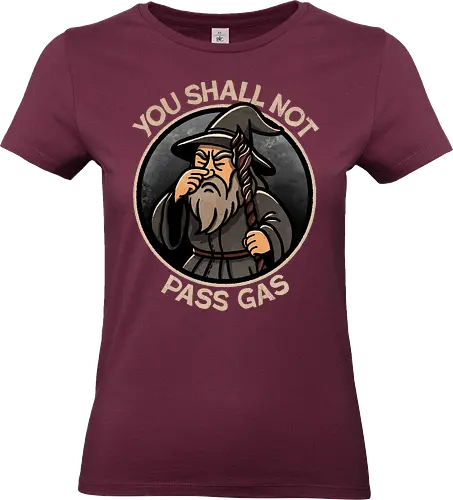 You shall not pass gas - Wizard, Middle-earth, wizard, fantasy art, Tolkien, hobbit, Epic fantasy, magical creatures, Gandalf the Grey - Standard T-Shirt (Frauen)