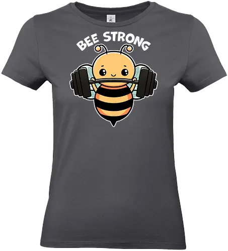 Bee Strong - bees, honey, pollinator, nature, wildlife, insect, bee art, bee lover, beekeeping, flowers, fitness, workout, health, exercise, bodybuilding, gymwear, motivational, cardio, personaltraining, yoga - Standard T-Shirt (Frauen)