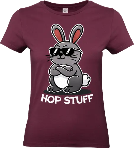 Hop Stuff - bunny, hare, cute rabbit, rabbit art, animal lovers, wildlife, pet rabbit, rabbit gifts, rabbit illustration, Easter bunny - Standard T-Shirt (Frauen)