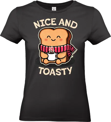 Nice and toasty - Christmas, Holiday, Jingle Bells, Rock Music, Festive Decor, cozy, warm, snuggly, winter, hot drinks, comfy, fireplace, autumn, hygge, comfortable, Merry Christmas, Winter Vibes, Ugly Sweater, Seasonal Gifts, Christmas Party - Standard T-Shirt (Frauen)