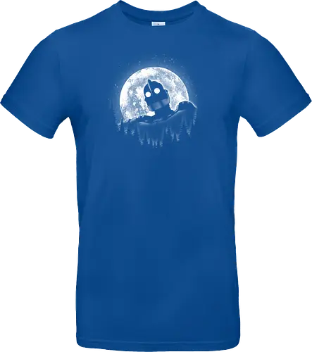 Moonlight Iron - moon, moonlight, space, star, giant, iron, iron giant - Standard T-Shirt