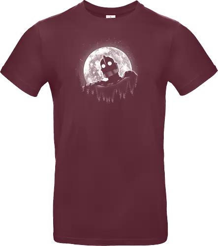 Moonlight Iron - moon, moonlight, space, star, giant, iron, iron giant - Standard T-Shirt