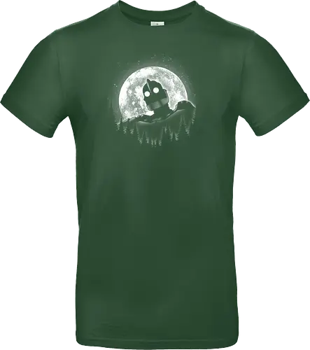 Moonlight Iron - moon, moonlight, space, star, giant, iron, iron giant - Standard T-Shirt