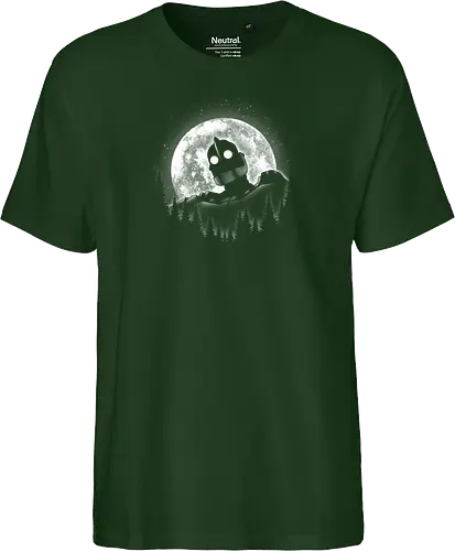 Moonlight Iron - moon, moonlight, space, star, giant, iron, iron giant - Fairtrade T-Shirt