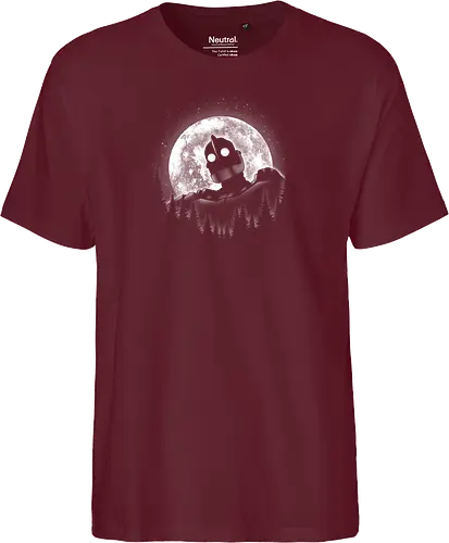 Moonlight Iron - moon, moonlight, space, star, giant, iron, iron giant - Fairtrade T-Shirt