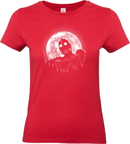 Moonlight Iron - moon, moonlight, space, star, giant, iron, iron giant - Standard T-Shirt (Frauen)