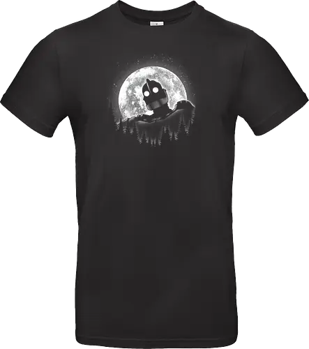 Moonlight Iron - moon, moonlight, space, star, giant, iron, iron giant - Standard T-Shirt