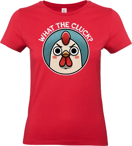 What the Cluck? - chicken lovers, farm animals, cute, funny, animal lover, poultry, cluck, funny, pun - Standard T-Shirt (Frauen)